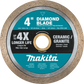 Makita B-69565 4" Diamond Blade, Continuous Rim, General Purpose