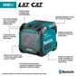 Makita XRM11 18V LXT® / 12V max CXT® Lithium‑Ion Cordless/Corded Bluetooth® Job Site Speaker, Tool Only
