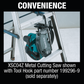 Makita XSC04Z 18V LXT® Lithium‑Ion Brushless Cordless 5‑7/8" Metal Cutting Saw, with Electric Brake and Chip Collector, Tool Only