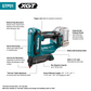 Makita GTP01Z 40V max XGT® Brushless Cordless Pin Nailer, 23 Ga., Tool Only