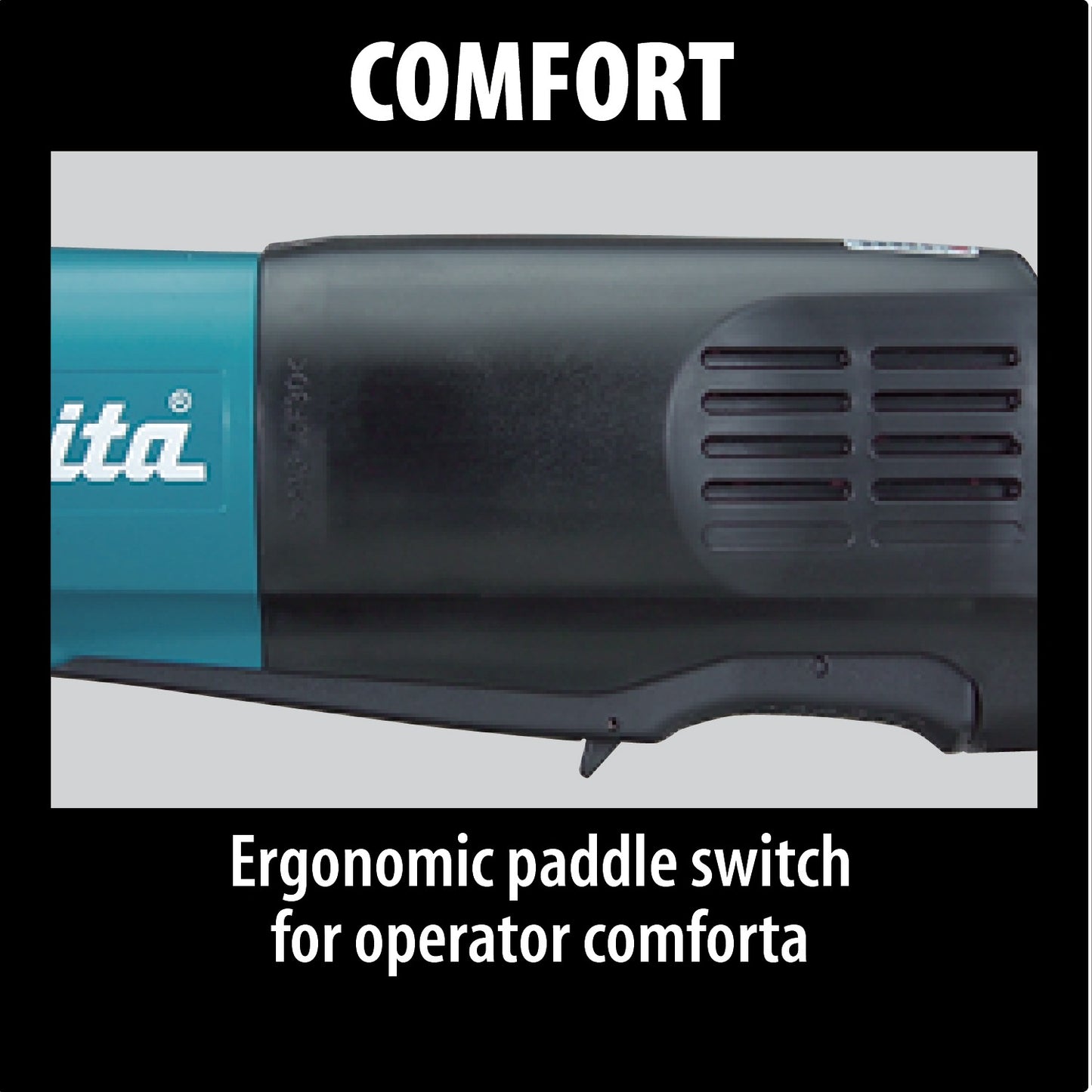 Makita 9565PC 5" SJS™ High‑Power Paddle Switch Angle Grinder