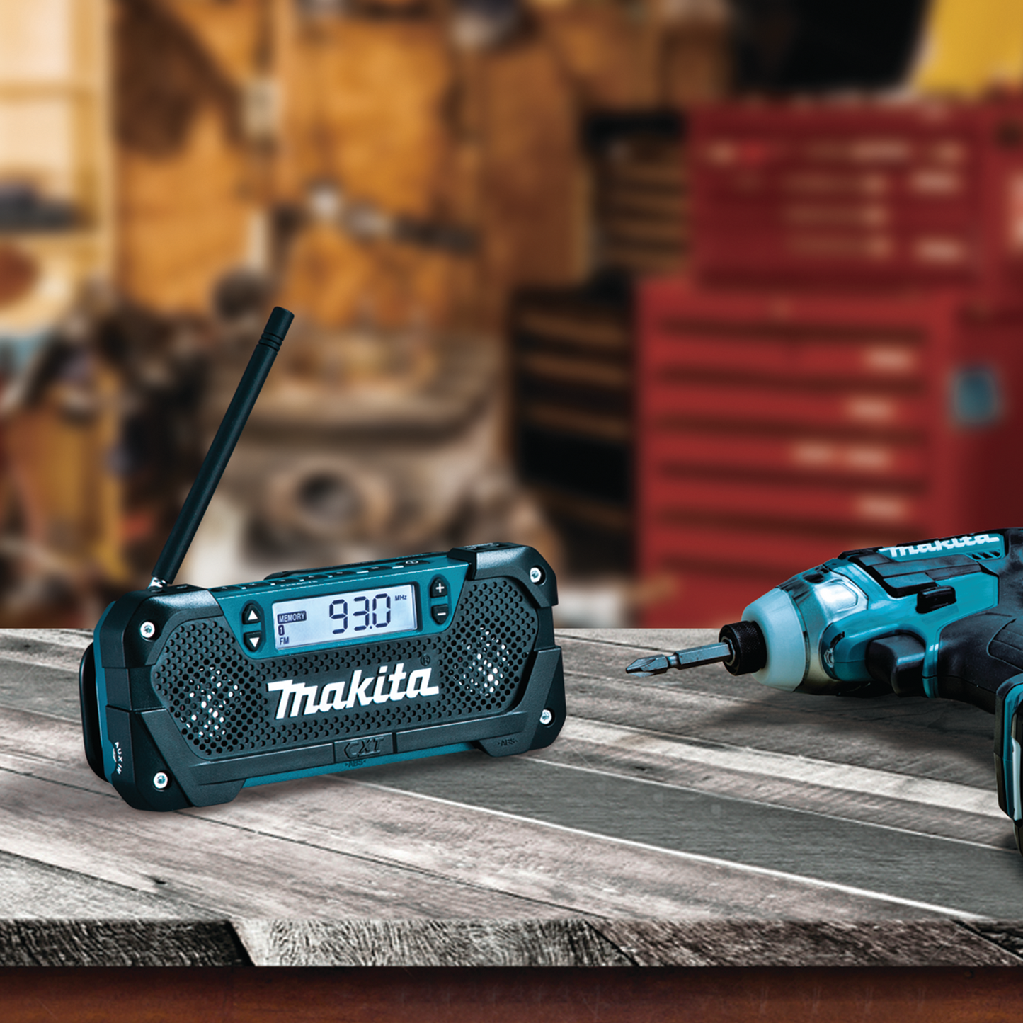 Makita RM02 12V Max Cxt® Lithiumion Cordless Compact Job Site Radio, Tool Only