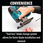 Makita XVJ02Z 18V LXT® Lithium‑Ion Brushless Cordless Jig Saw, Tool Only