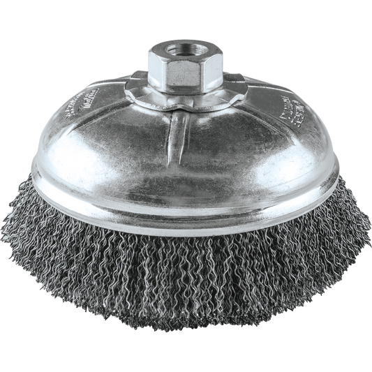 Makita A-98413 6" Crimped Wire Cup Brush, 5/8"‑11