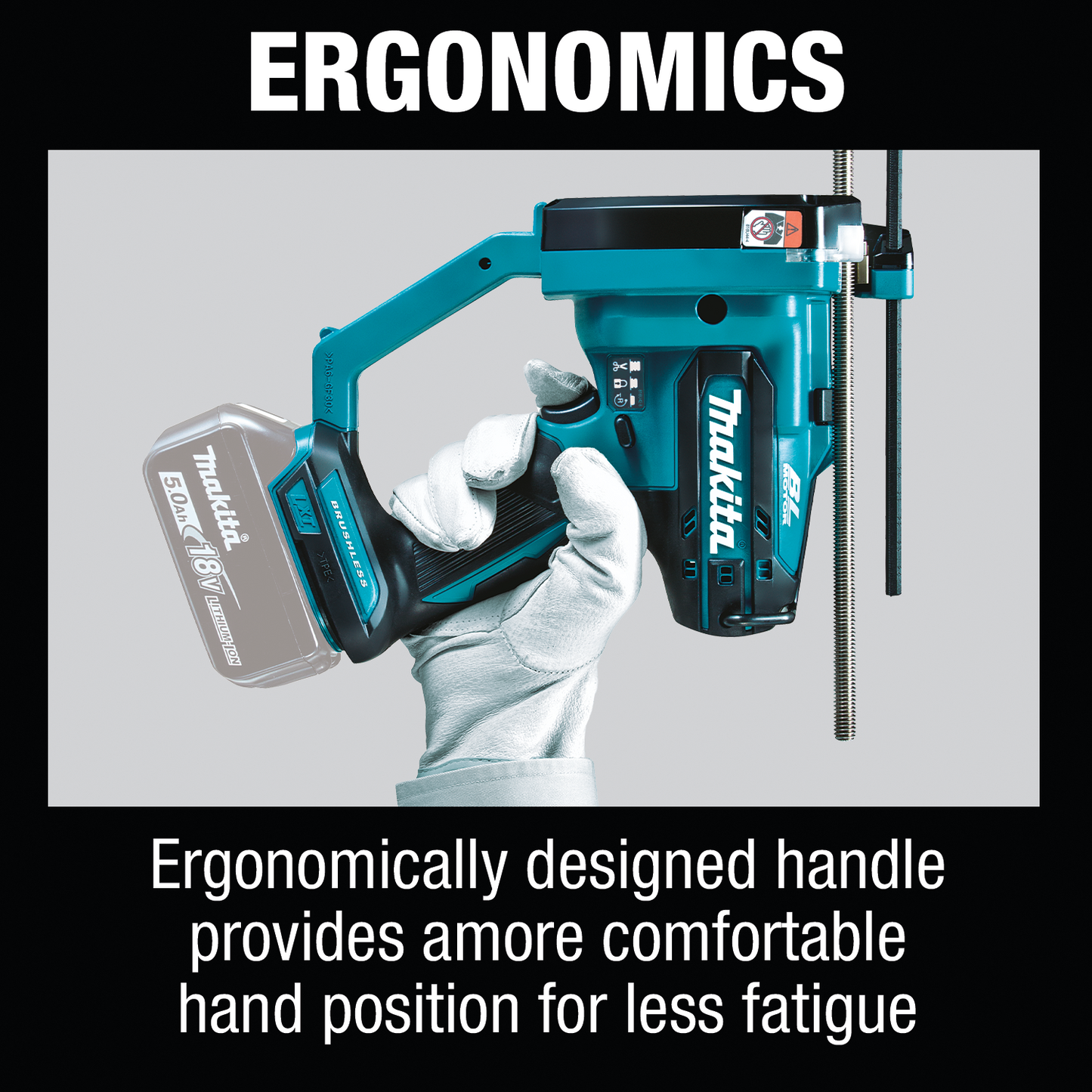 Makita XCS03Z 18V LXT® Lithium‑Ion Brushless Cordless Threaded Rod Cutter, Tool Only