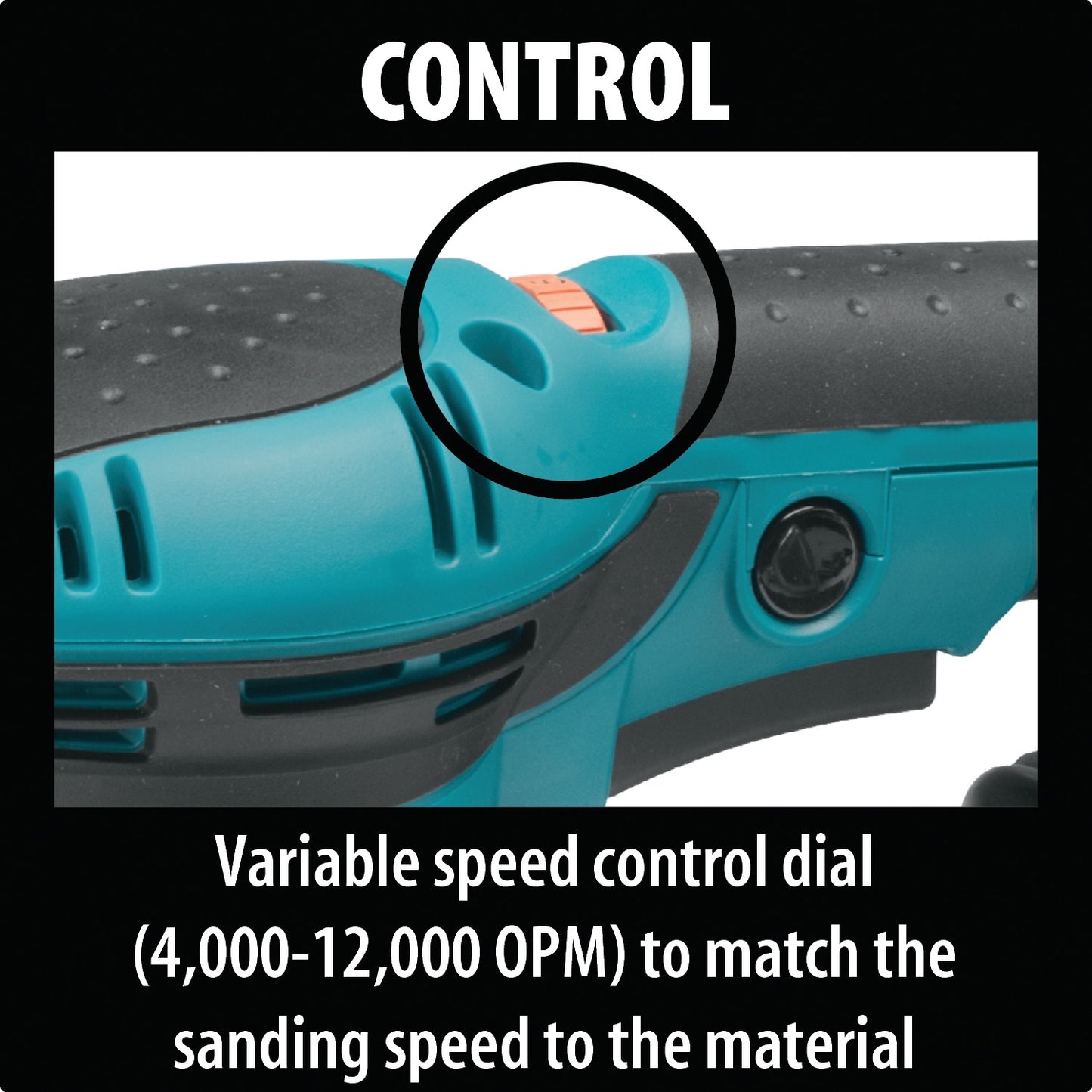 Makita BO5041 5" Random Orbit Sander, Variable Speed