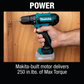 Makita FD09Z 12V max CXT® Lithium‑Ion Cordless 3/8" Driver‑Drill, Tool Only