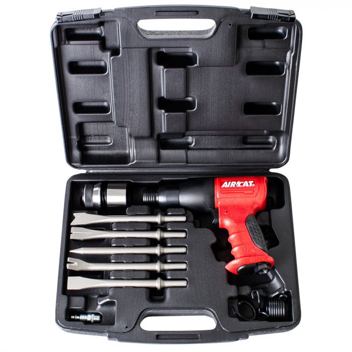 AirCat 5100-A Composite Air Hammer Kit 3,000 BPM w/5 chisels, 2 Retainers