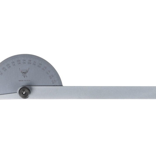 PEC Tools 5180 6³ Protractor, Semi-Circle