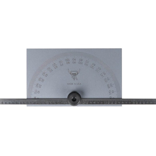 PEC Tools 5190 6³ Protractor, Rectangle, Graduated Rule