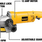 Dewalt DW840 7" 13Amp Angle Grinder 8-000 Rpm