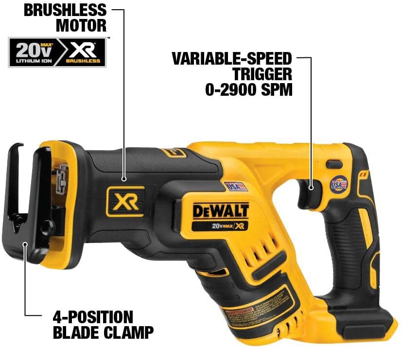 Dewalt DCK695P2 20V Max* Xr® Brushless Cordless 6-Tool Combo Kit