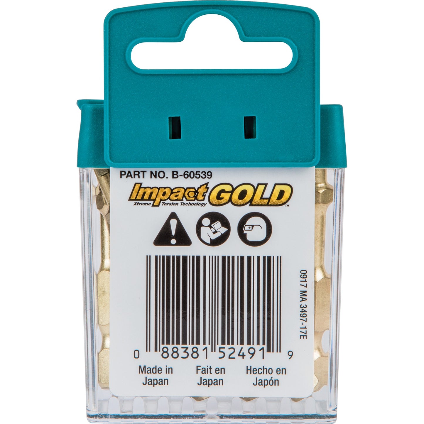 Makita B-60539 Impact GOLD® #2 Square Recess 2″ Power Bit, 15/pk