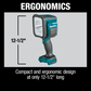 Makita DML812 18V LXT® Lithium‑Ion Cordless L.E.D. Flashlight / Spotlight, Light Only
