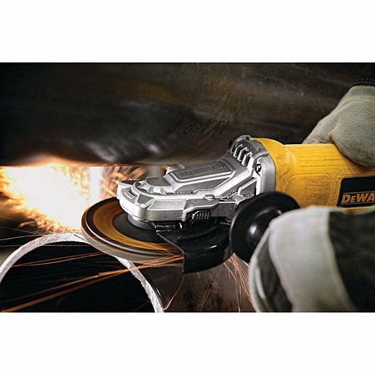 Dewalt DWE4120FN 4-1/2 In - 5 In Flathead Paddle Switch Small Angle Grinder With No Lock-On