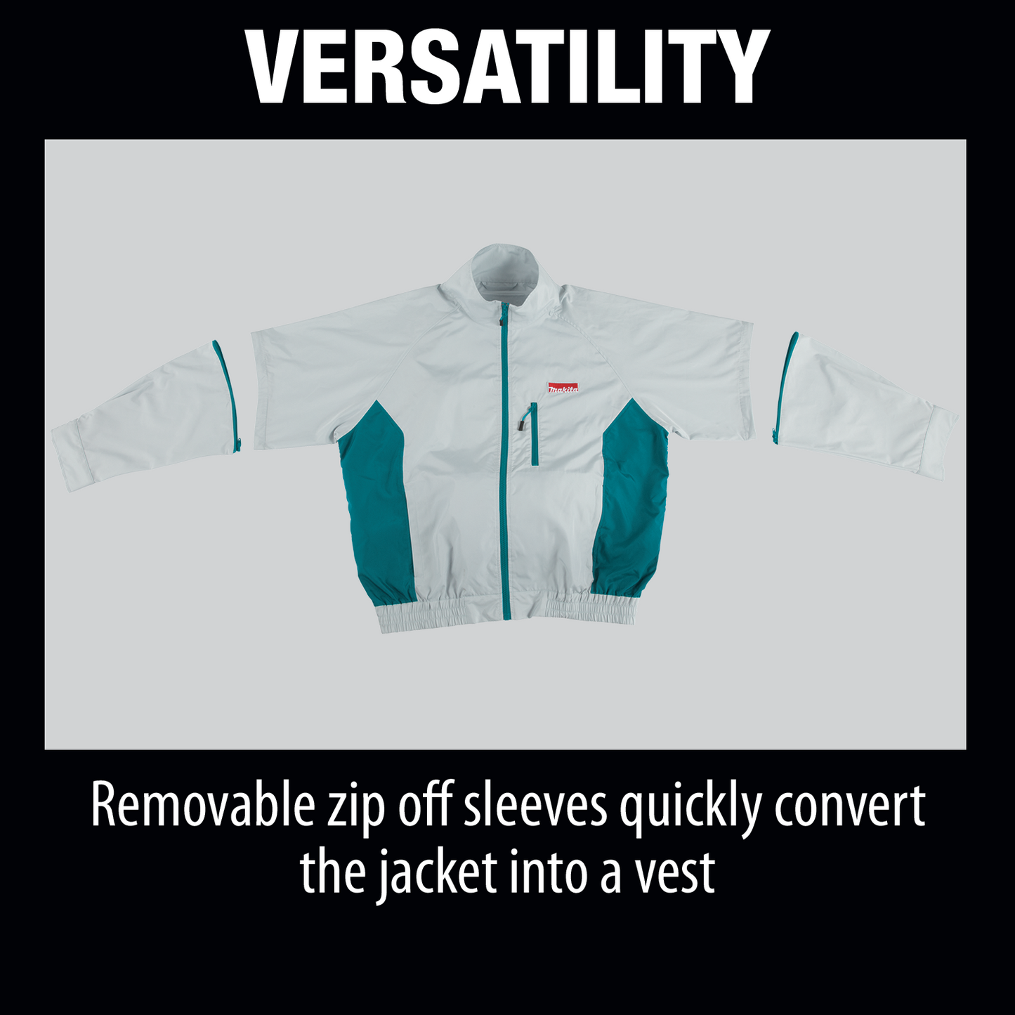 Makita DFJ201ZM 18V LXT® Lithium‑Ion Cordless Fan Jacket, Jacket Only (Medium)