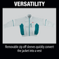 Makita DFJ201ZL 18V LXT® Lithium‑Ion Cordless Fan Jacket, Jacket Only (Large)