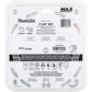 Makita E-12815 7‑1/4" 45T Carbide‑Tipped Max Efficiency Saw Blade, Metal/General Purpose