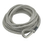 Fusion Tools 25-0375060 3/8" x 60' Nimbus Synthetic Winch Line w/ Stainless Steel Thimble, 6,600 lbs WLL