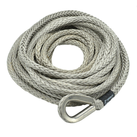 Fusion Tools 25-0375150 3/8" x 150' Nimbus Synthetic Winch Line w/ Stainless Steel Thimble, 6,600 lbs WLL