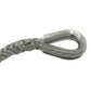Fusion Tools 27-0375075 3/8" x 75' Nimbus Synthetic Winch Line Extension w/ Stainless Steel Thimble and Kevlar Tail, 6,600 lbs WLL