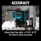 Makita SK700DNAJ 12V max CXT® Lithium‑Ion Cordless Self‑Leveling 360° 3‑Plane Red Laser Kit (2.0Ah)