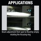 Makita ML106 12V max CXT® Lithium‑Ion Cordless Adjustable Beam L.E.D. Flashlight, Flashlight Only