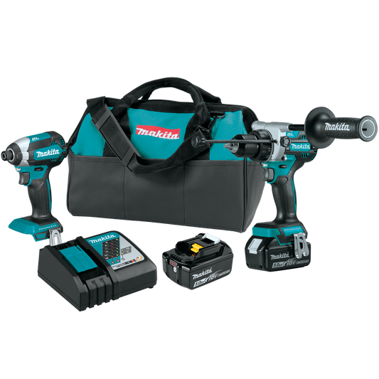 Makita XT291T 18V LXT® Lithium‑Ion Brushless Cordless 2‑Pc. Combo Kit (5.0Ah)