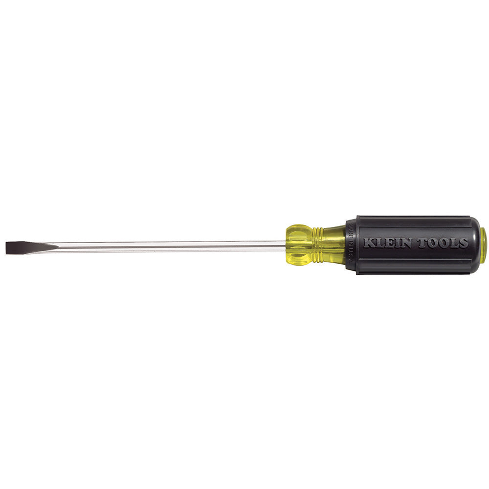 Klein Tools 605-4 1/4-Inch Cabinet Tip Screwdriver 4-Inch Shank