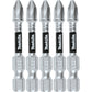 Makita E-00913 Impact XPS® #2 Phillips 2" Power Bit, 5/pk