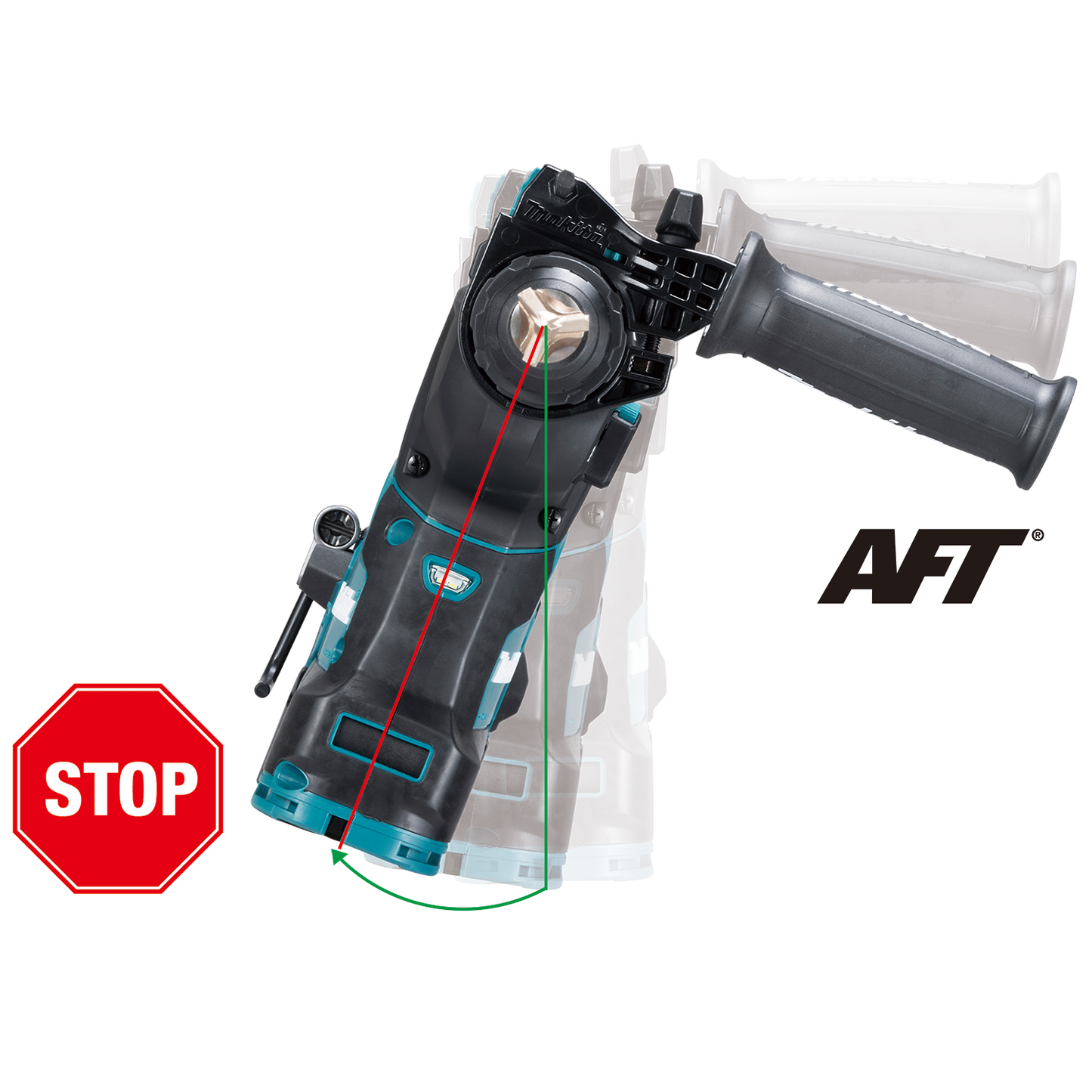 Makita GRH01Z 40V max XGT® Brushless Cordless 1‑1/8" SDS‑PLUS AVT® Rotary Hammer, AFT®, AWS® Capable, Tool Only