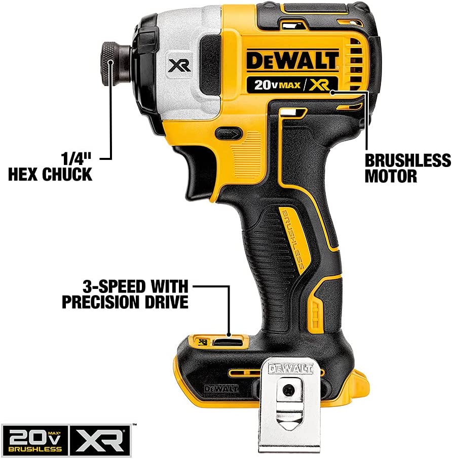 Dewalt DCK283D2 20V Max* Xr® Brushless Cordless Compact Drill / Driver And Impact Driver Combo Kit