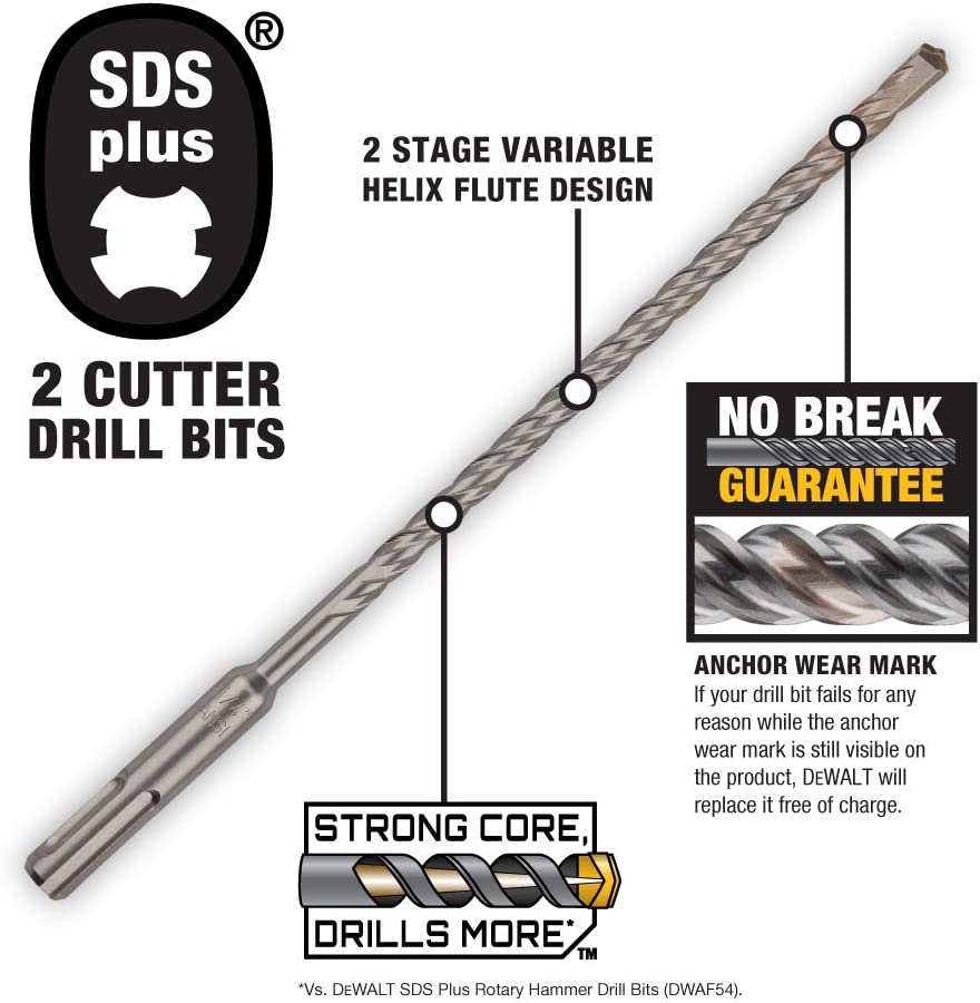 Dewalt DW5432 3/8" X 4" X 6" Sds+ Hammer Bit