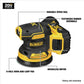 Dewalt DCW210P1 20V Max* Xr® Brushless 5 In. Cordless Variable Speed Random Orbital Sander Kit (5.0 Ah Battery)