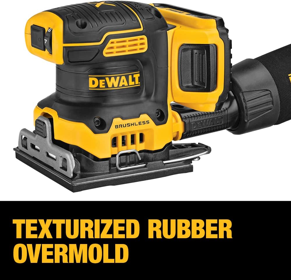 Dewalt DCW200P1 20V Max* Xr® Cordless 1/4 Sheet Variable Speed Sander Kit (5.0 Ah Battery)