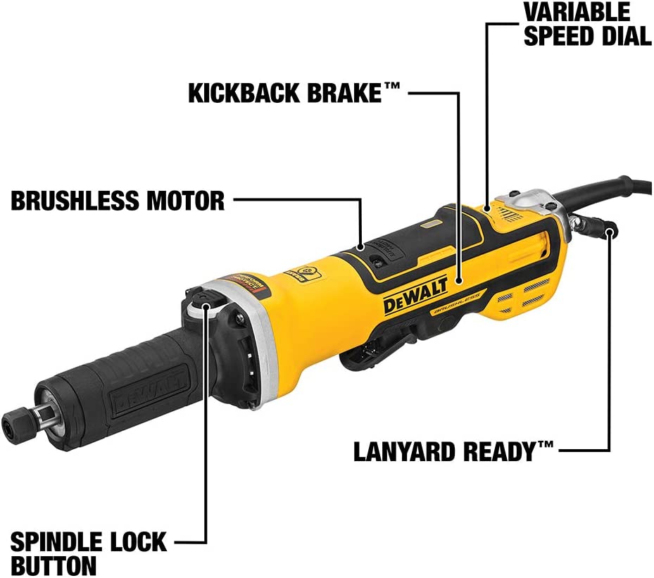 Dewalt DWE4997NVS 2 In. (50Mm) Brushless Variable Speed Paddle Switch Die Grinder With No Lock-On