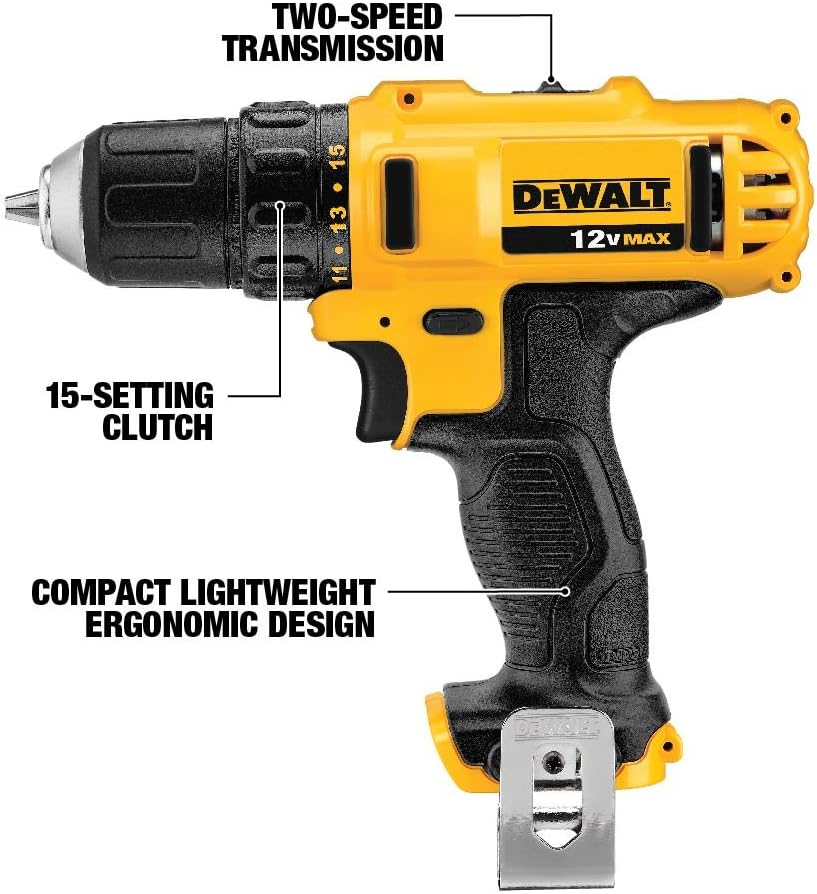 Dewalt DCK211S2 12V Max Cordless Drill /Impact Driver Combo Kit