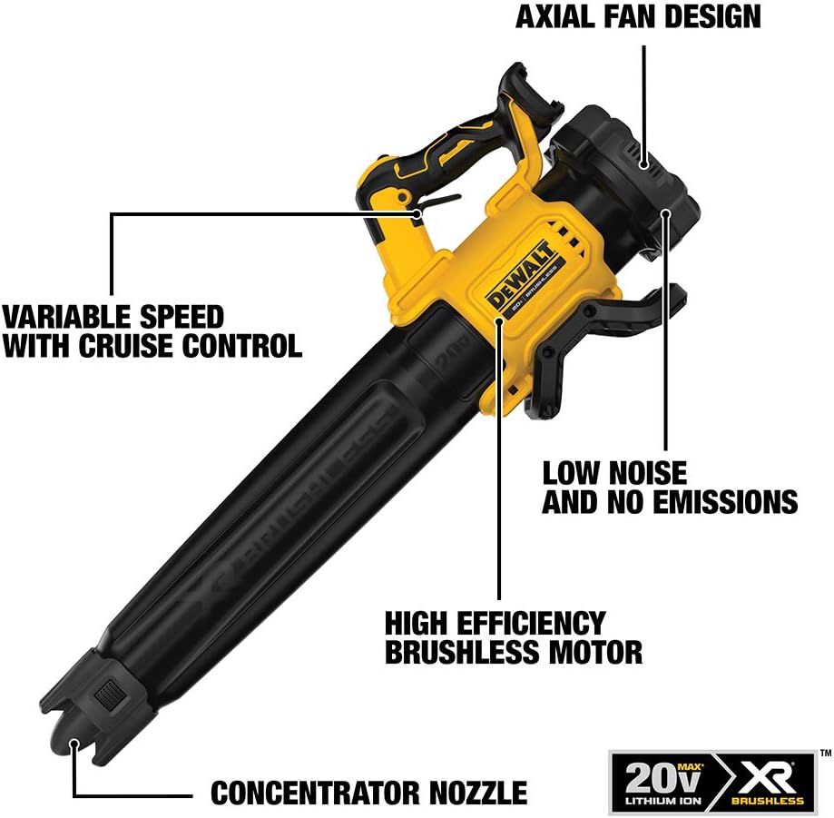 Dewalt DCKO222M1 20V Max* Xr® Brushless 14 In Cordless Folding String Trimmer And Handheld Blower Combo Kit