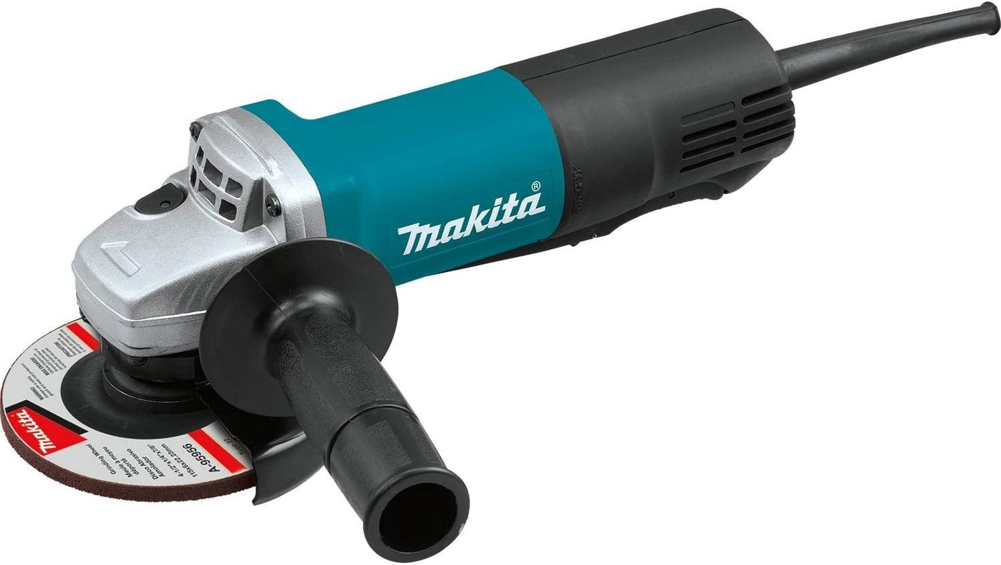 Makita LW1401X2 14" Cut‑Off Saw with 4‑1/2" Paddle Switch Angle Grinder