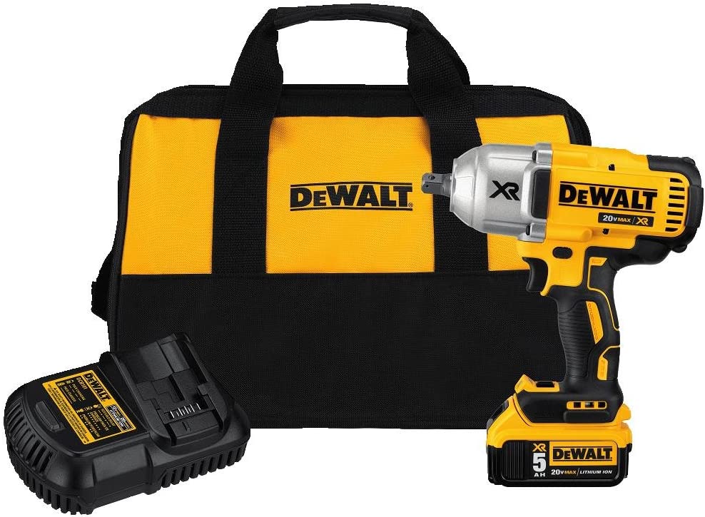 Dewalt DCF899P1 20V Max* Xr® High Torque 1/2 In Cordless Impact Wrench With Detent Pin Anvil Kit