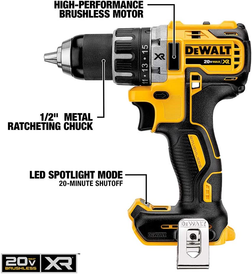 Dewalt DCK283D2 20V Max* Xr® Brushless Cordless Compact Drill / Driver And Impact Driver Combo Kit