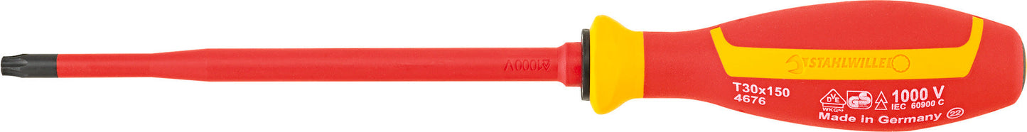 Stahlwille 46763030 4676 VDE T30 TORX-SCHRAUBENDREHER Vde Torx® Screwdriver Drall+