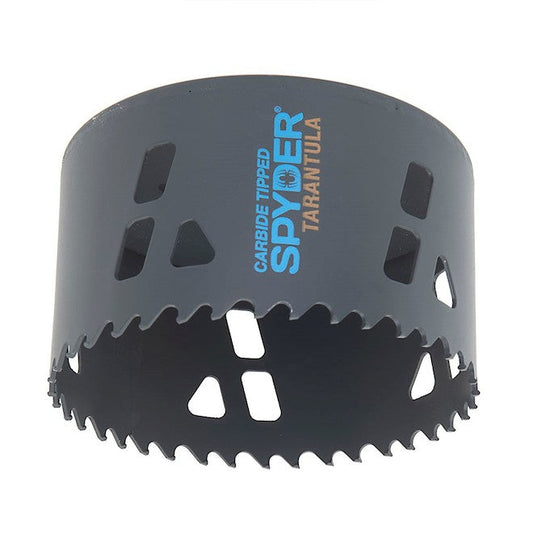 Spyder 600917CF Tarantula Carbide Tipped Hole Saw - 4.5-In (Rce Hole Saw, Bi-Metal,4-1/4")