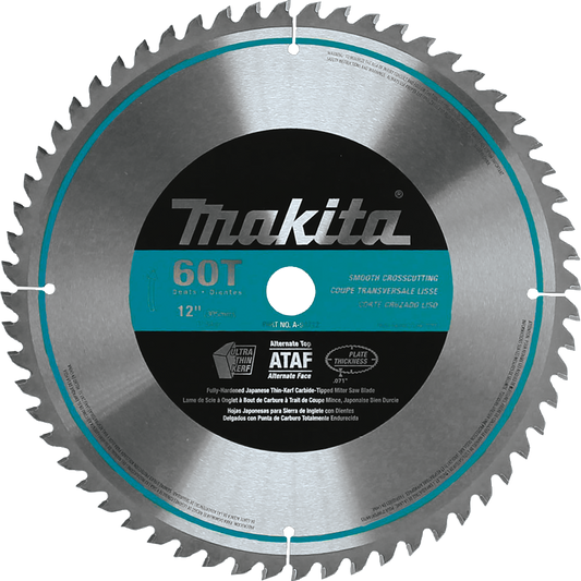 Makita A-93712 12" 60T Micro‑Polished Miter Saw Blade