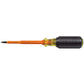 Klein Tools 661-4-INS Insulated Screwdriver, #1 Square Tip, 4-Inch Shank