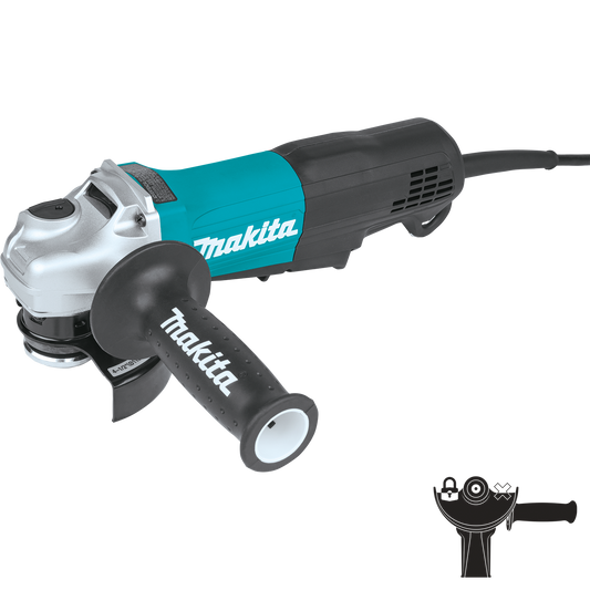 Makita GA4553R 4‑1/2" Paddle Switch Angle Grinder, with Non‑Removable Guard