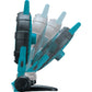 Makita DCF201Z 18V LXT® Lithium‑Ion Cordless/Corded 9" Fan, Tool Only