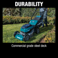 Makita XML06PT1 36V (18V X2) LXT® Brushless 18" Self‑Propelled Commercial Lawn Mower Kit with 4 Batteries (5.0Ah)