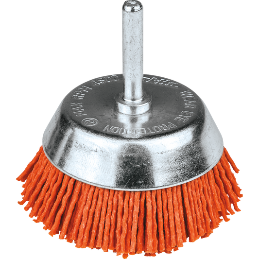 Makita D-70502 2‑1/2" Nylon Cup Brush, Coarse, 80 Grit
