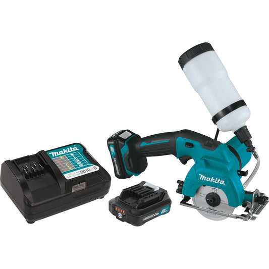 Makita CC02R1 12V max CXT® Lithium‑Ion Cordless 3‑3/8" Tile/Glass Saw Kit (2.0Ah)